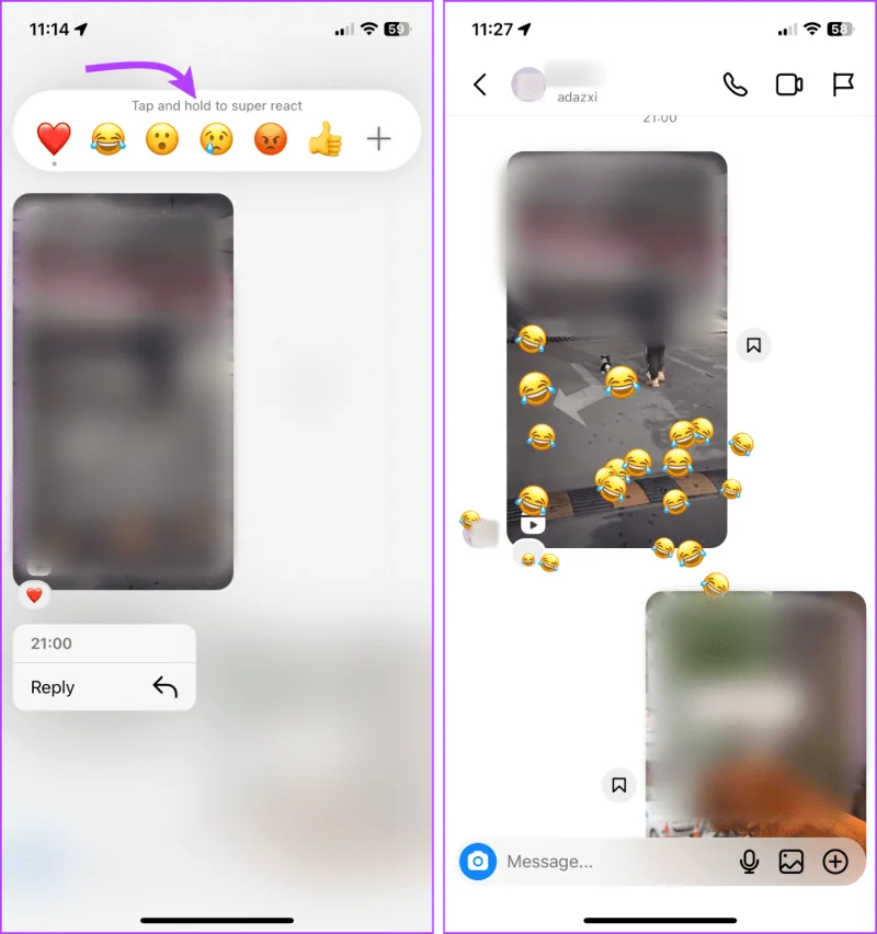 Hoe te reageren op Instagram-berichten met verschillende Emoji's