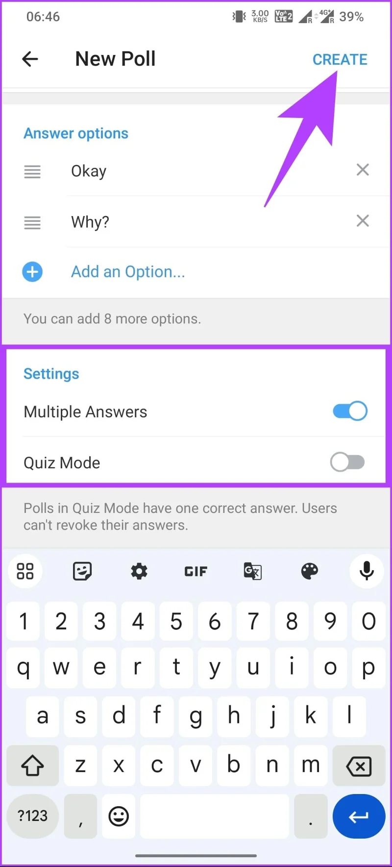 Come creare un sondaggio in Telegram su desktop e dispositivi mobili