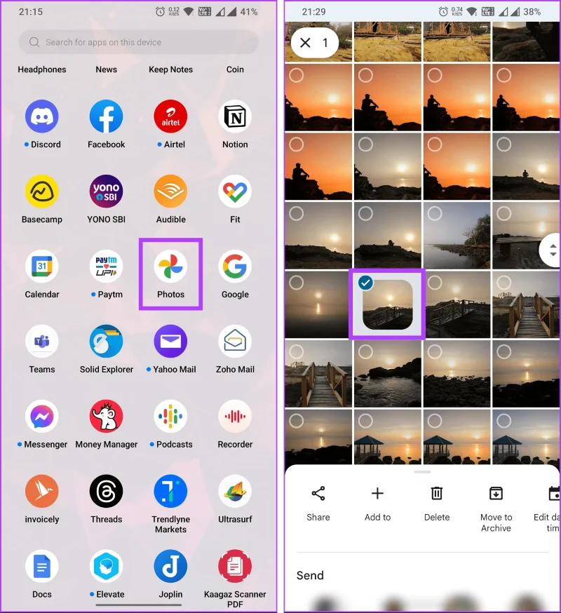 Foto's downloaden van Google Foto's op desktop en mobiel