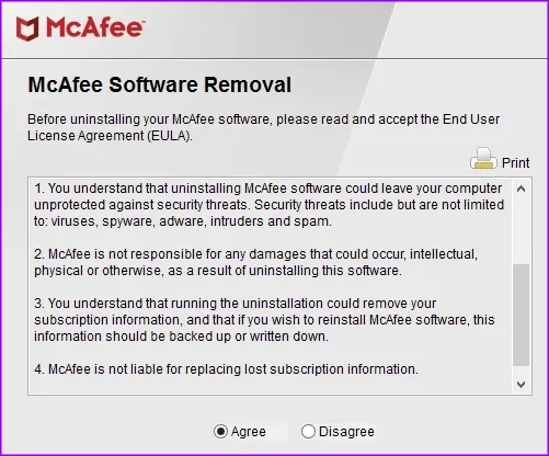Comment désinstaller complètement McAfee sous Windows