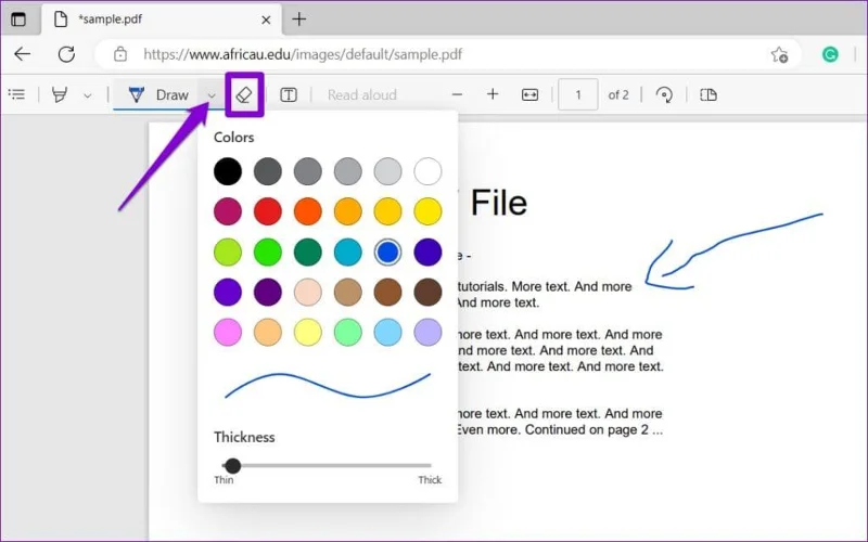 วิธีแก้ไข PDF โดยใช้ตัวแก้ไข PDF ในตัวของ Microsoft Edge