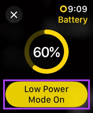Energiesparmodus auf der Apple Watch deaktivieren