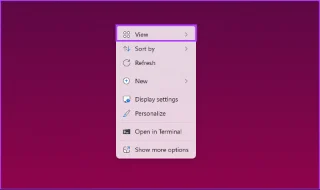 Cómo hacer que los iconos del escritorio sean más pequeños en Windows 11