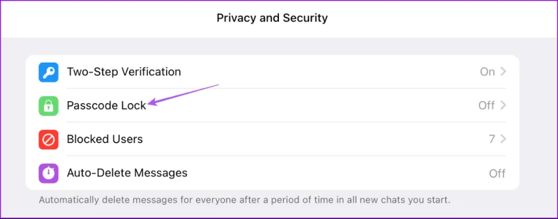 Come bloccare Telegram utilizzando il passcode su dispositivo mobile e desktop