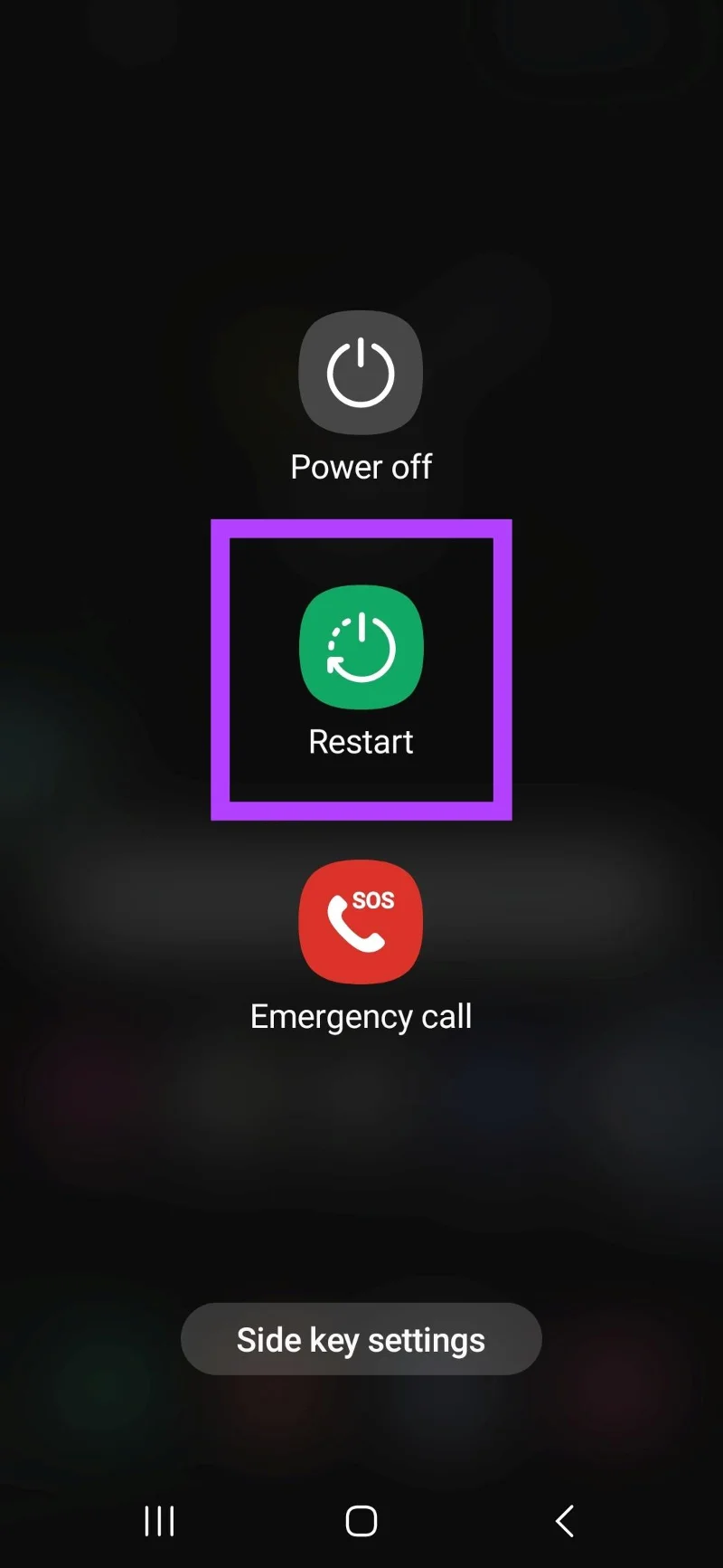 Reiniciando un dispositivo Android