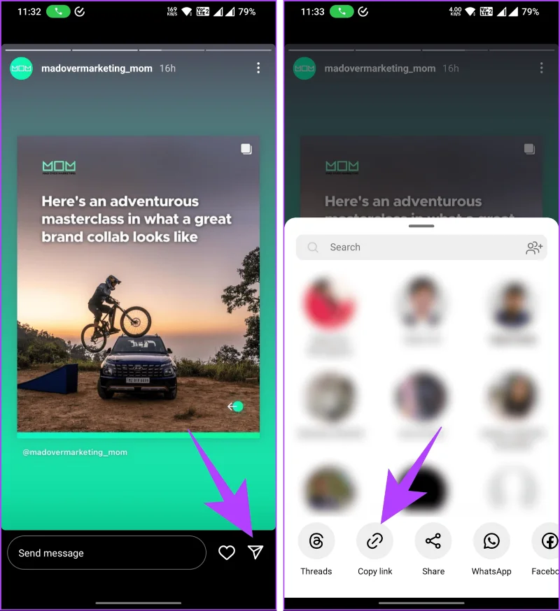 Come condividere (ripubblicare) la storia di qualcun altro su Instagram