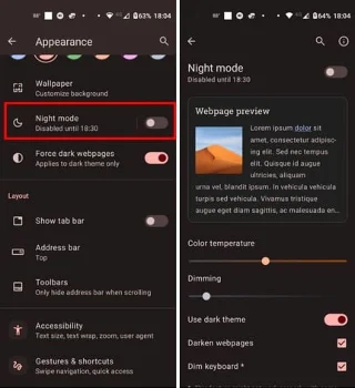 Opera pentru Android: Cum să Configurezi Modul Întunecat