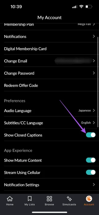 7 migliori soluzioni per i sottotitoli che non funzionano su Crunchyroll su dispositivi mobili, desktop e Apple TV