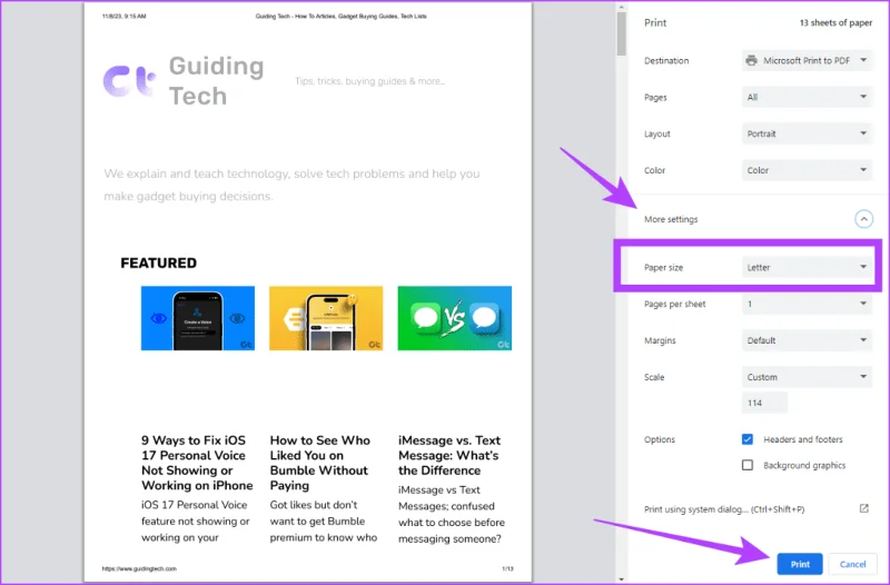 7 najważniejszych rozwiązań problemów, gdy drukarka w systemie Windows 11 drukuje w poziomie zamiast w pionie