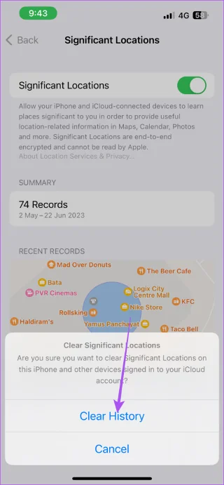 Locatiegeschiedenis controleren op iPhone, iPad en Mac