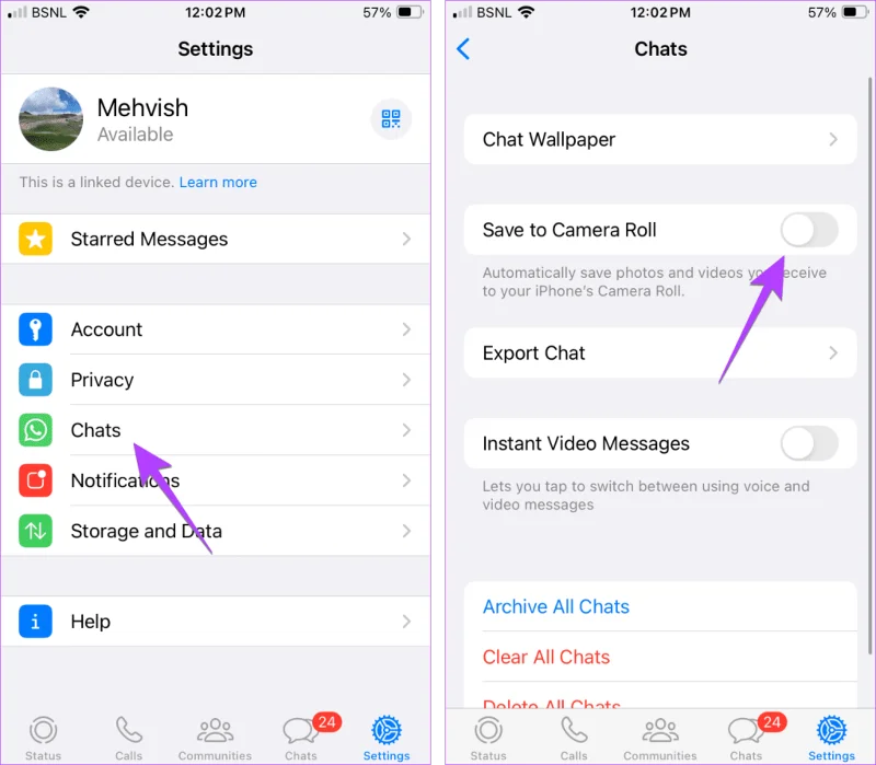 เอกสารหรือรูปภาพ WhatsApp เก็บไว้ที่ไหนบน iPhone และ Android