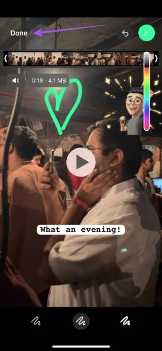 Video's bewerken voordat u ze verzendt in WhatsApp op iPhone en Android