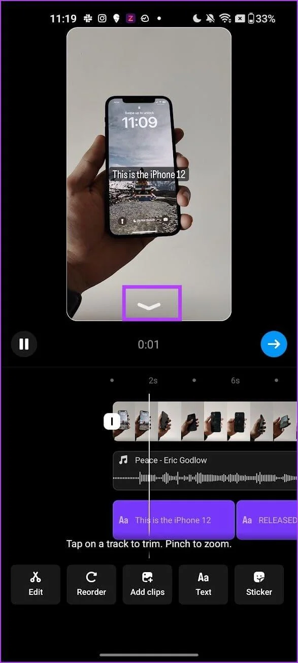 Come modificare i reel utilizzando l'editor integrato di Instagram