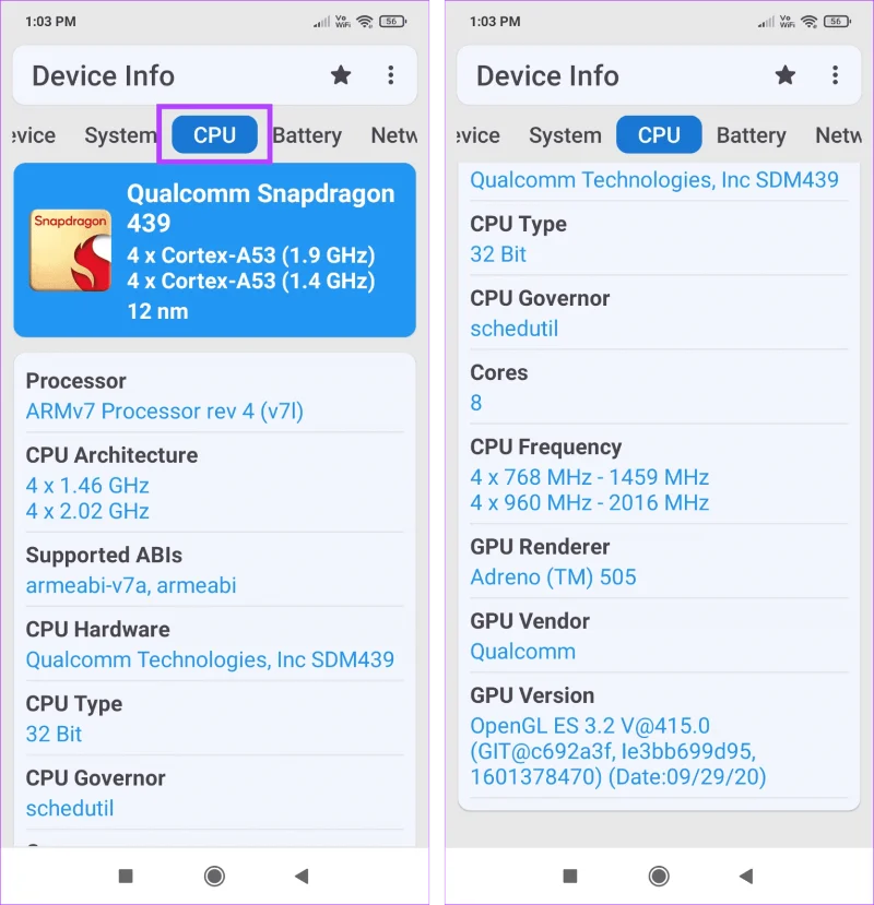 Processor controleren op uw Android-telefoon (inclusief Samsung)