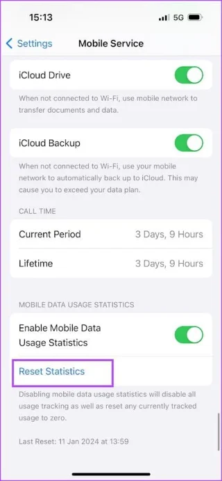 Hoe u het maandelijkse of dagelijkse gegevensgebruik op de iPhone kunt controleren