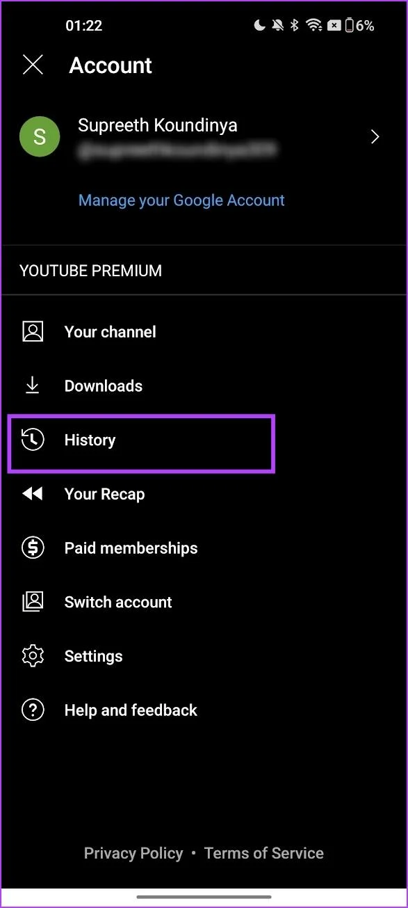 Come visualizzare ed eliminare la cronologia musicale di YouTube