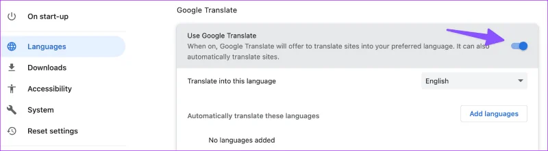 Come impedire a Google Translate di apparire nelle app