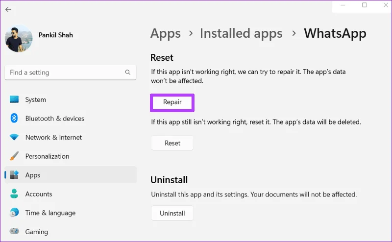4 طرق لإصلاح مشكلة عدم عمل تطبيق WhatsApp للكمبيوتر الشخصي على نظام التشغيل Windows 11