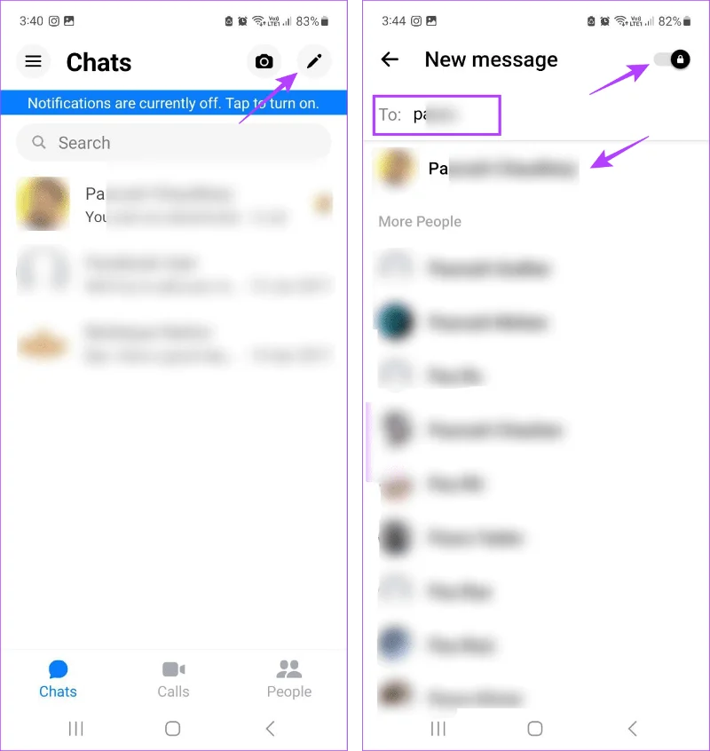 Comment afficher les conversations secrètes sur Messenger