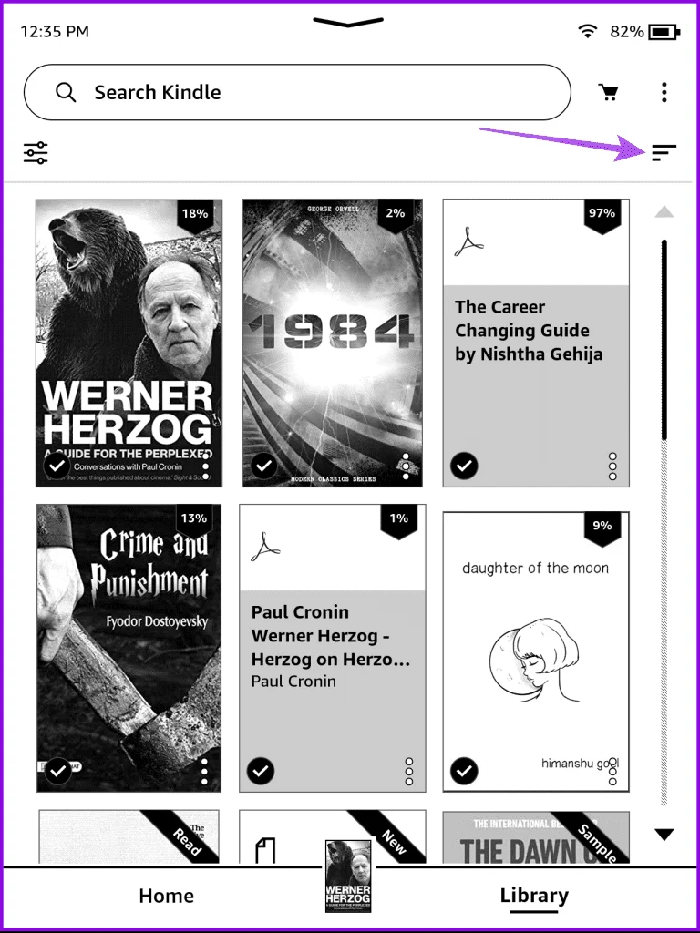 Comment créer et gérer des collections sur Amazon Kindle