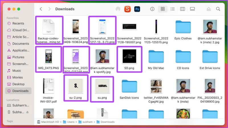 7 modi per selezionare più file/elementi su Mac e iPhone