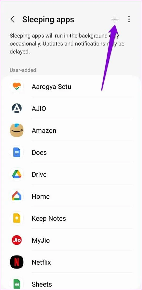 Comment gérer les applications en veille sur le téléphone Samsung Galaxy