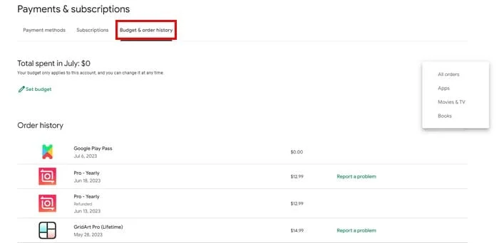 Sfat rapid: Cum să vizualizezi istoricul achizițiilor tale Google Play