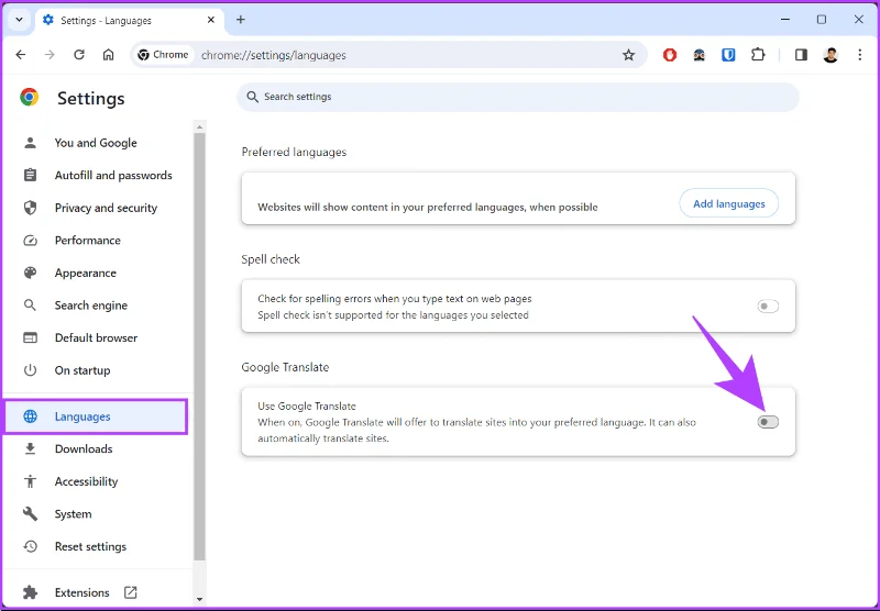7 modi migliori per risolvere il problema con Google Chrome Translate che non funziona