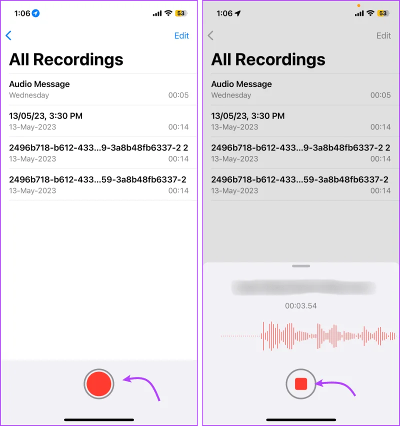 Een spraakbericht verzenden op de iPhone (iOS 17 bijgewerkt)