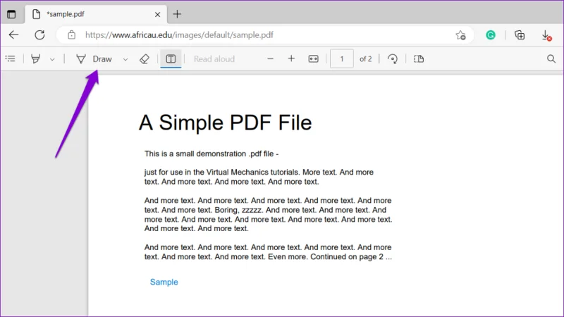วิธีแก้ไข PDF โดยใช้ตัวแก้ไข PDF ในตัวของ Microsoft Edge