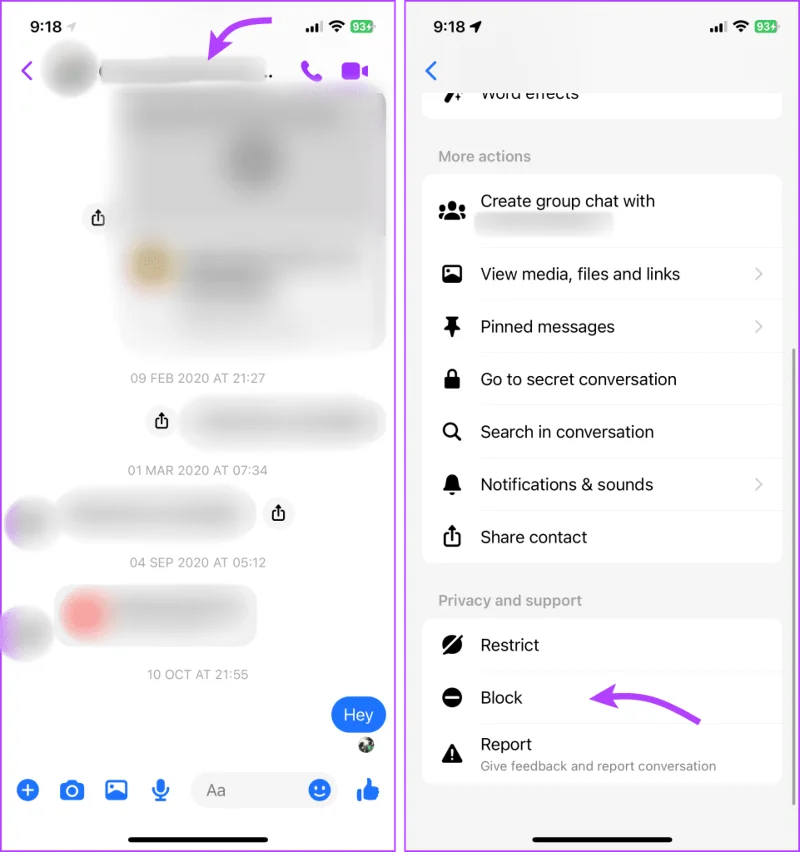 Puoi bloccare qualcuno su Facebook ma non su Messenger