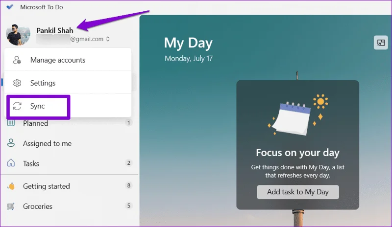 Las 7 mejores formas de arreglar la aplicación Microsoft To Do que no se sincroniza en Windows