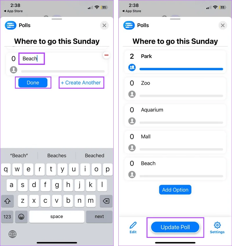 Cómo crear una encuesta en iMessage en iPhone y iPad