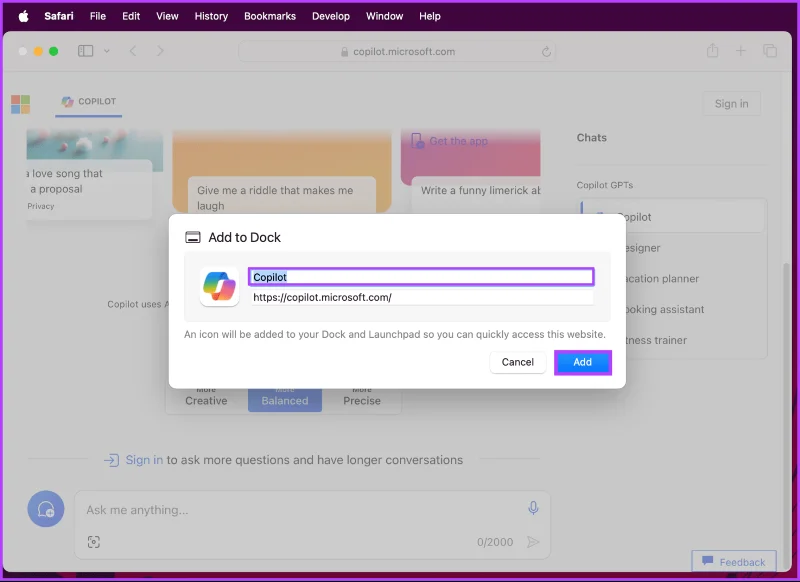 Come ottenere Microsoft Copilot sul tuo Mac