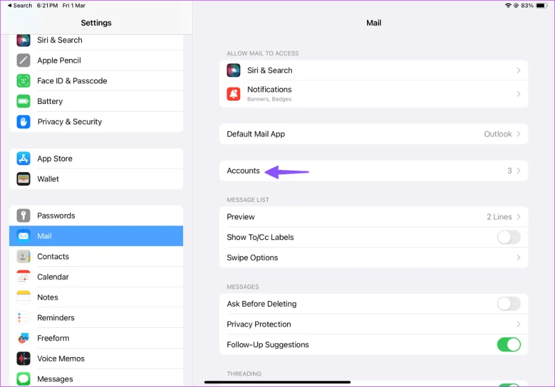 Come configurare Outlook su iPad