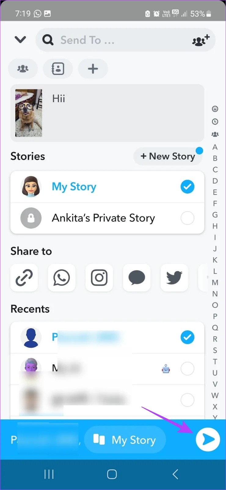 Comment ajouter des photos de pellicule à l'histoire de Snapchat