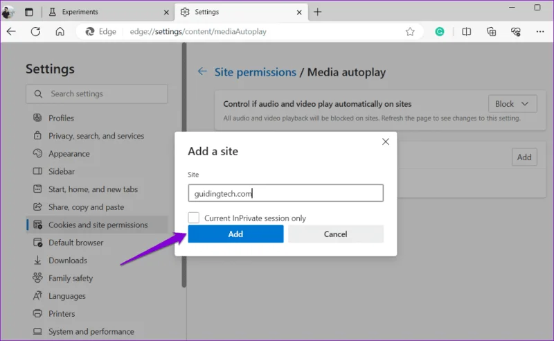 Hoe u automatisch afspelen voor audio en video's in Microsoft Edge kunt uitschakelen