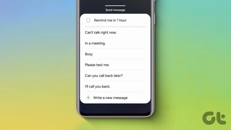 Hoe u oproepweigeringsberichten op Android kunt wijzigen en gebruiken