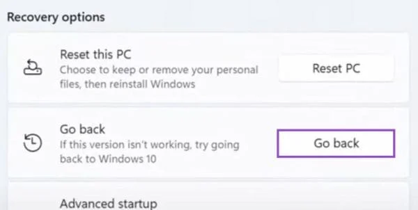 Cómo regresar a una versión anterior de Windows después de la actualización de Windows 11 24H2