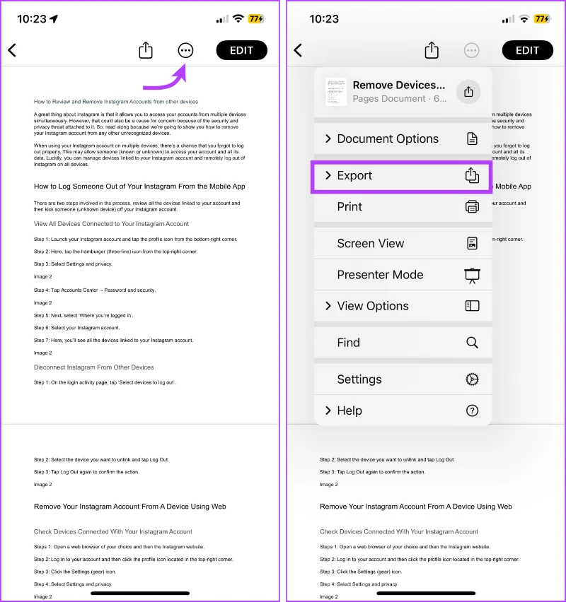 4 eenvoudige en snelle manieren om Word naar PDF te converteren op iPhone en iPad