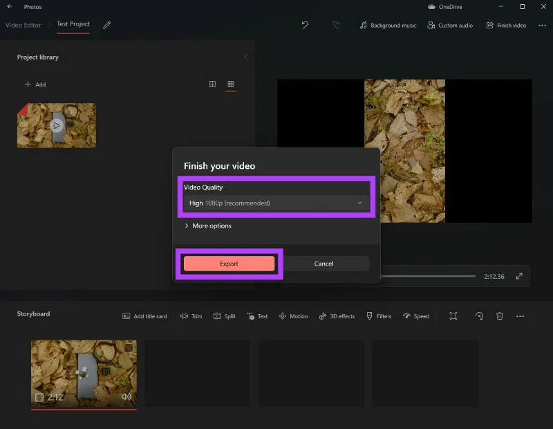 Cómo rotar vídeos en Windows 11