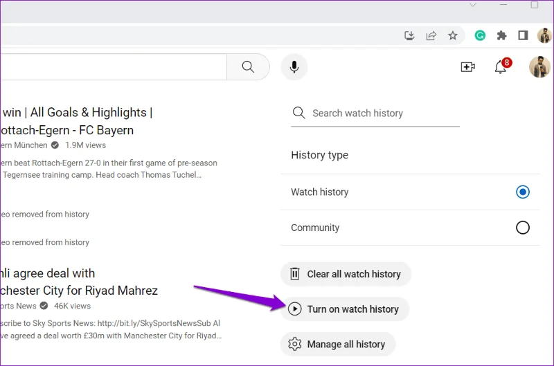 Sete maneiras principais de corrigir o histórico de exibição do YouTube que não funciona