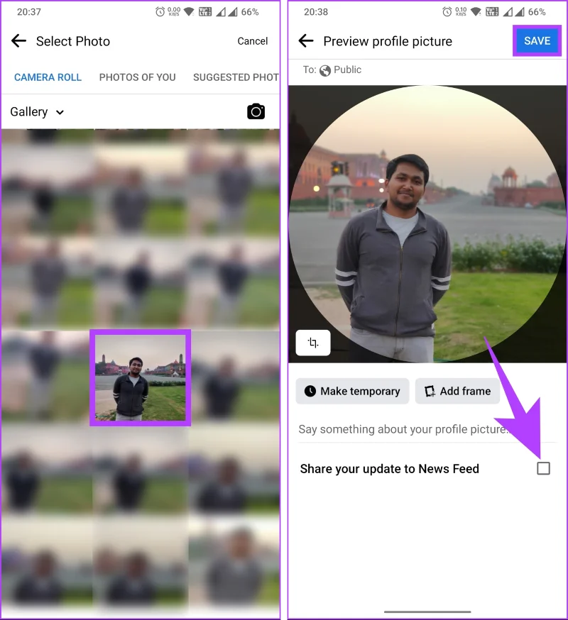 Comment changer la photo de profil sur Facebook sans que personne ne le sache
