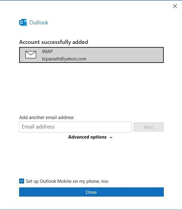 Как подключить Outlook к Yahoo
