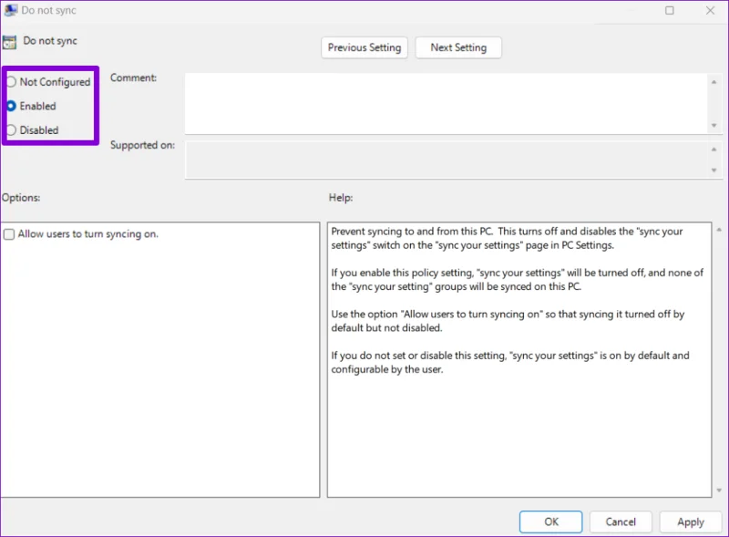 Las 3 formas principales de habilitar o deshabilitar la configuración de sincronización en Windows
