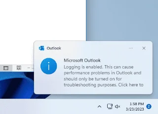 Activar o desactivar el registro global en Microsoft Outlook 365