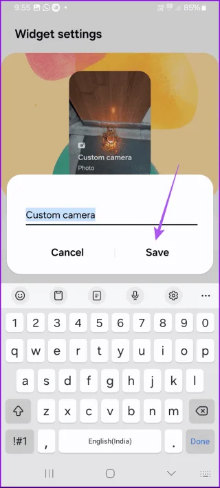 Come aggiungere un widget fotocamera personalizzato sui telefoni Samsung Galaxy