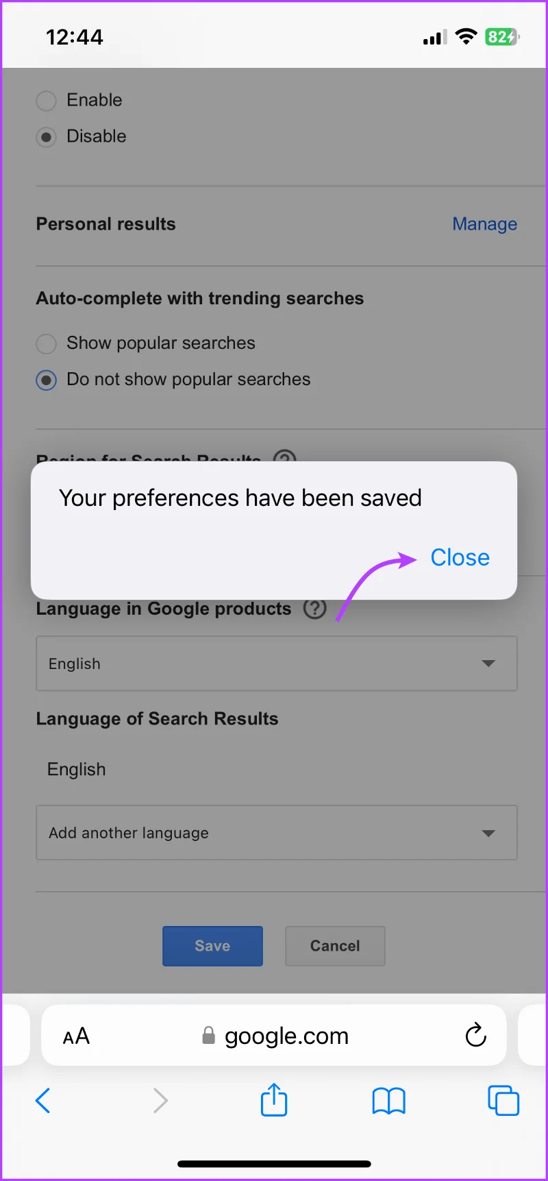 Come disattivare le ricerche di tendenza nell'app Google e nel browser