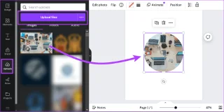 Comment recadrer des images en formes dans Canva