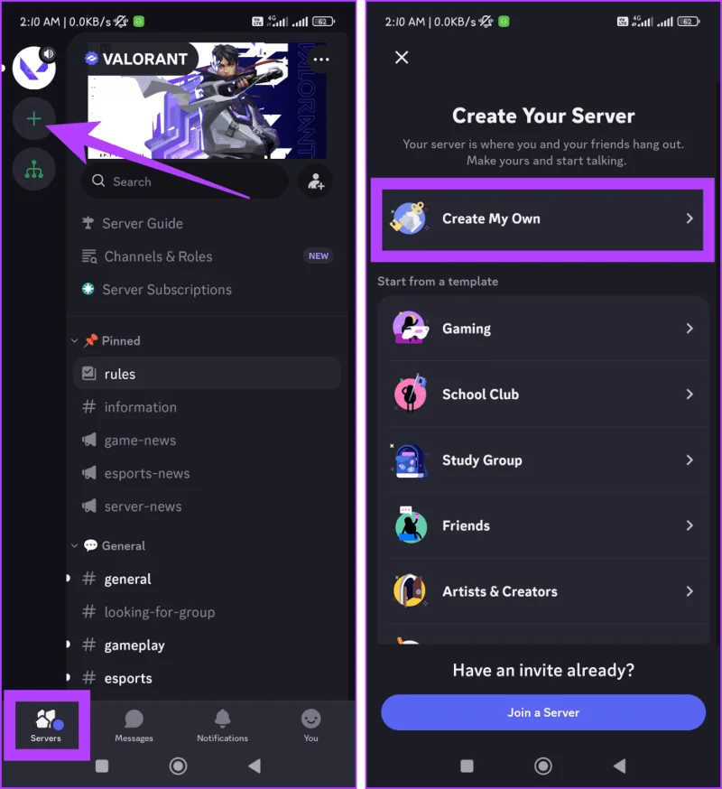 Come nascondere i server reciproci in Discord su desktop e dispositivi mobili